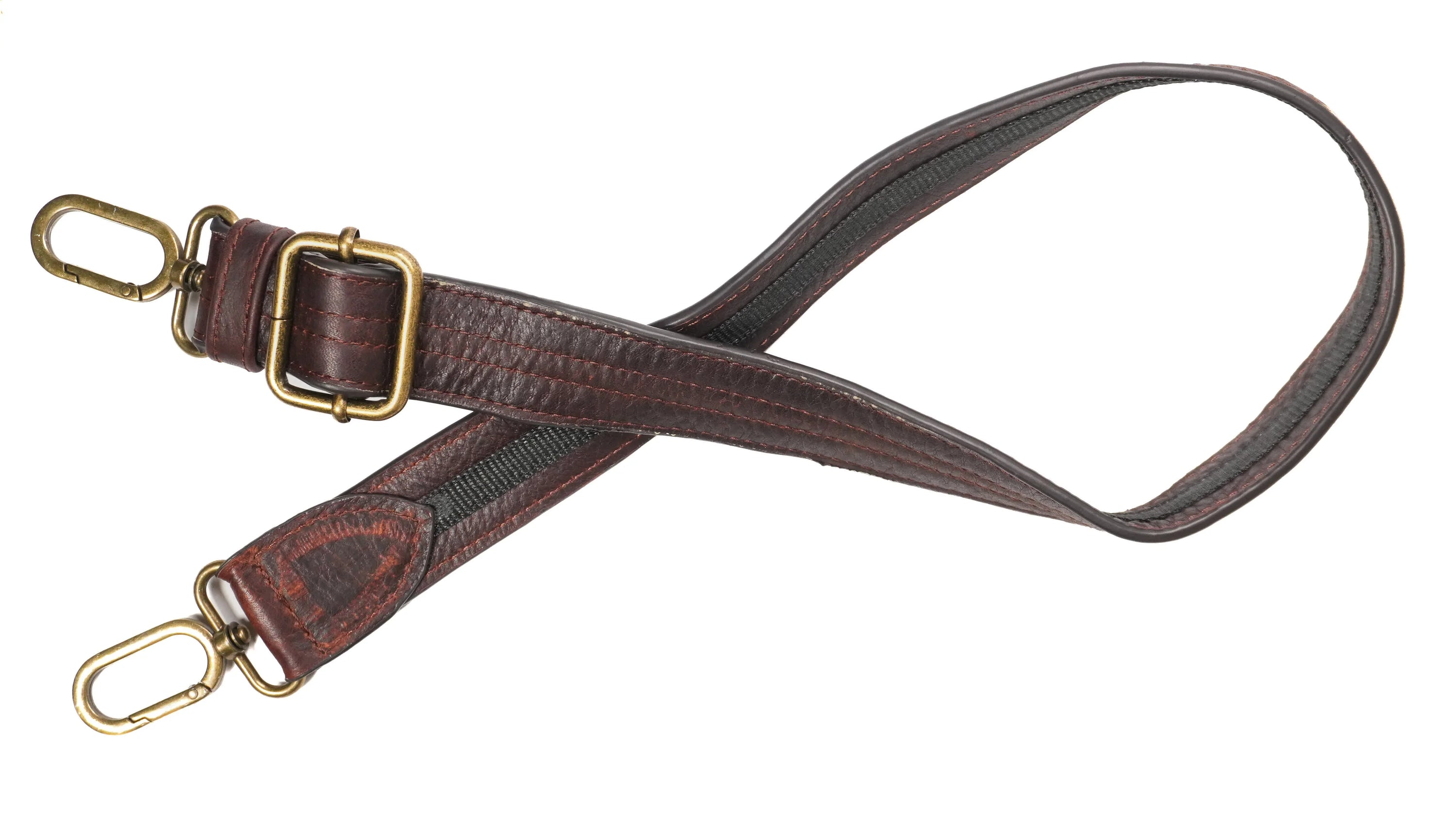 Zendira all leather strap with cut resistant webbing