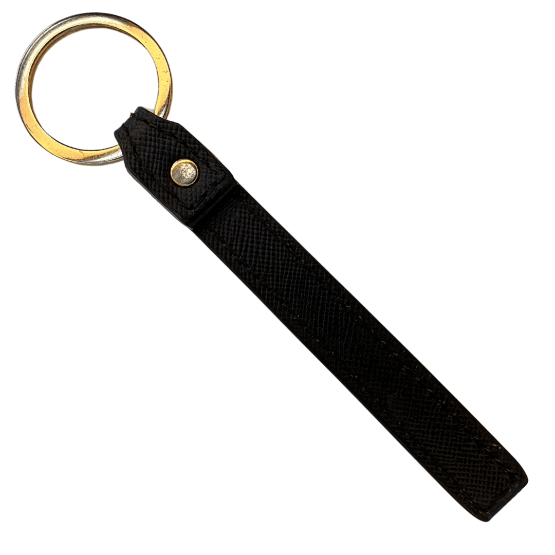 Saffiano Leather Keyring | Designer Keychain from the Accessories Collection by Zendira