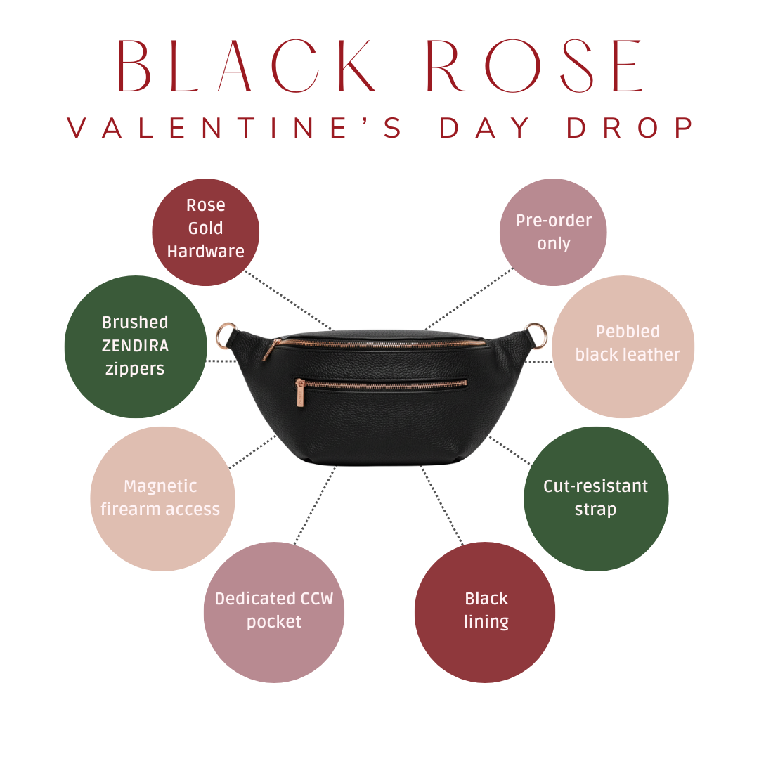 Zendira black rose color combo explainer image