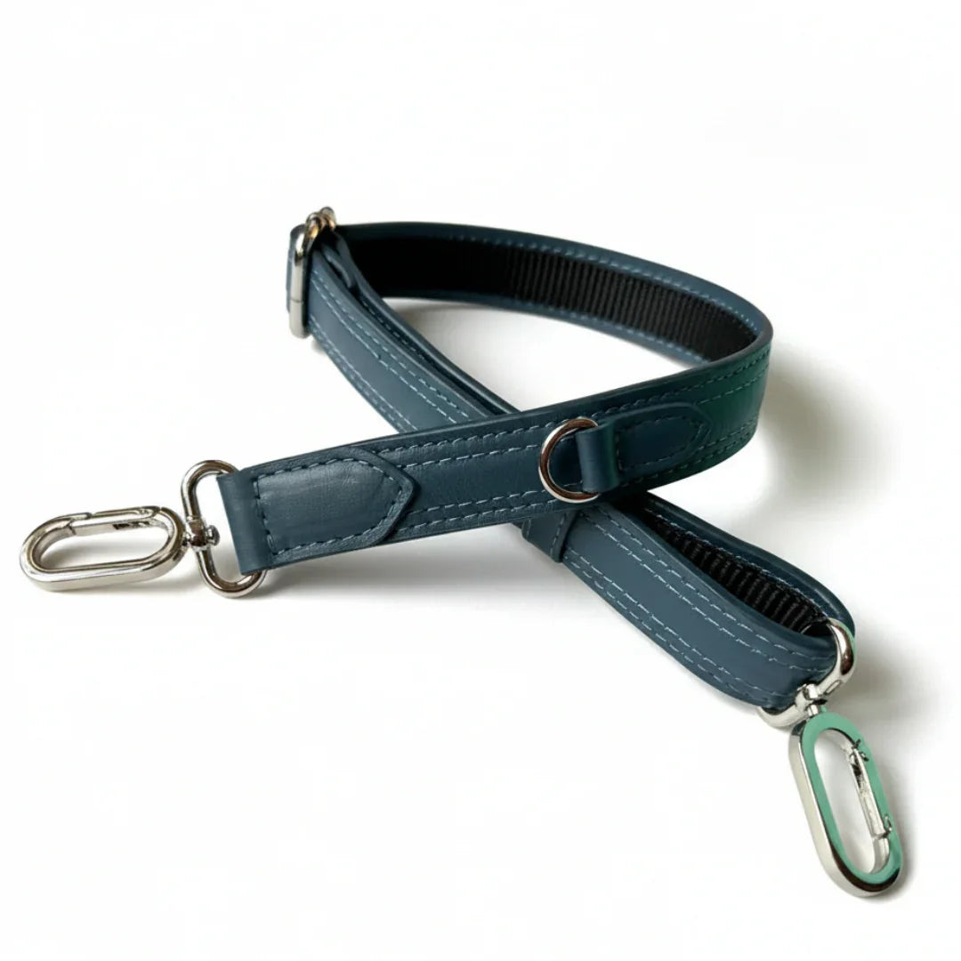 Embroidered cherry blossoms on the Zendira Saturday concealed carry bag in blue.