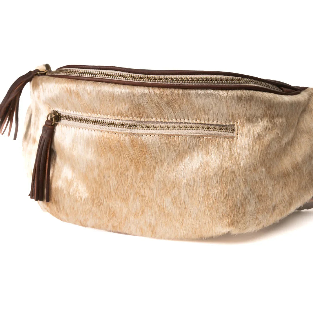 Front detail of the Jessie Harrison x Zendira concealed carry crossbody bag