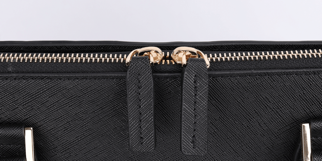 Zendira concealed carry purse with luxury zippers.