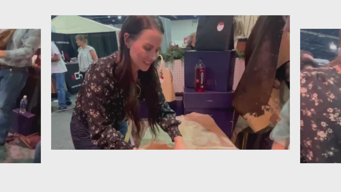 Video of Jessie Harrison creating her Zendira Saturday collab bag for the January drop.