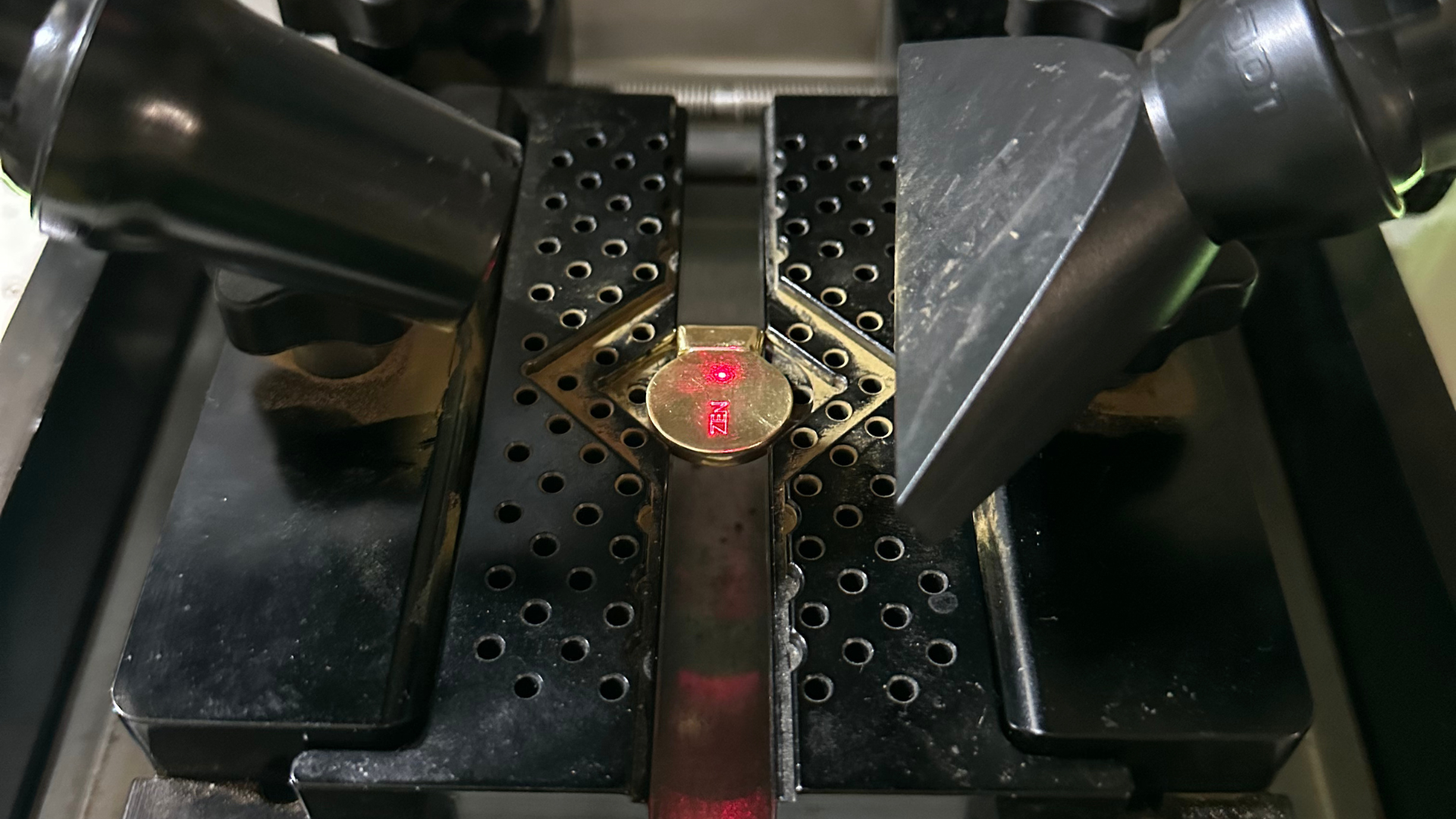 Load video: The making of Zendira Shooter Ready Bracelet and adding the name ZENDIRA inside