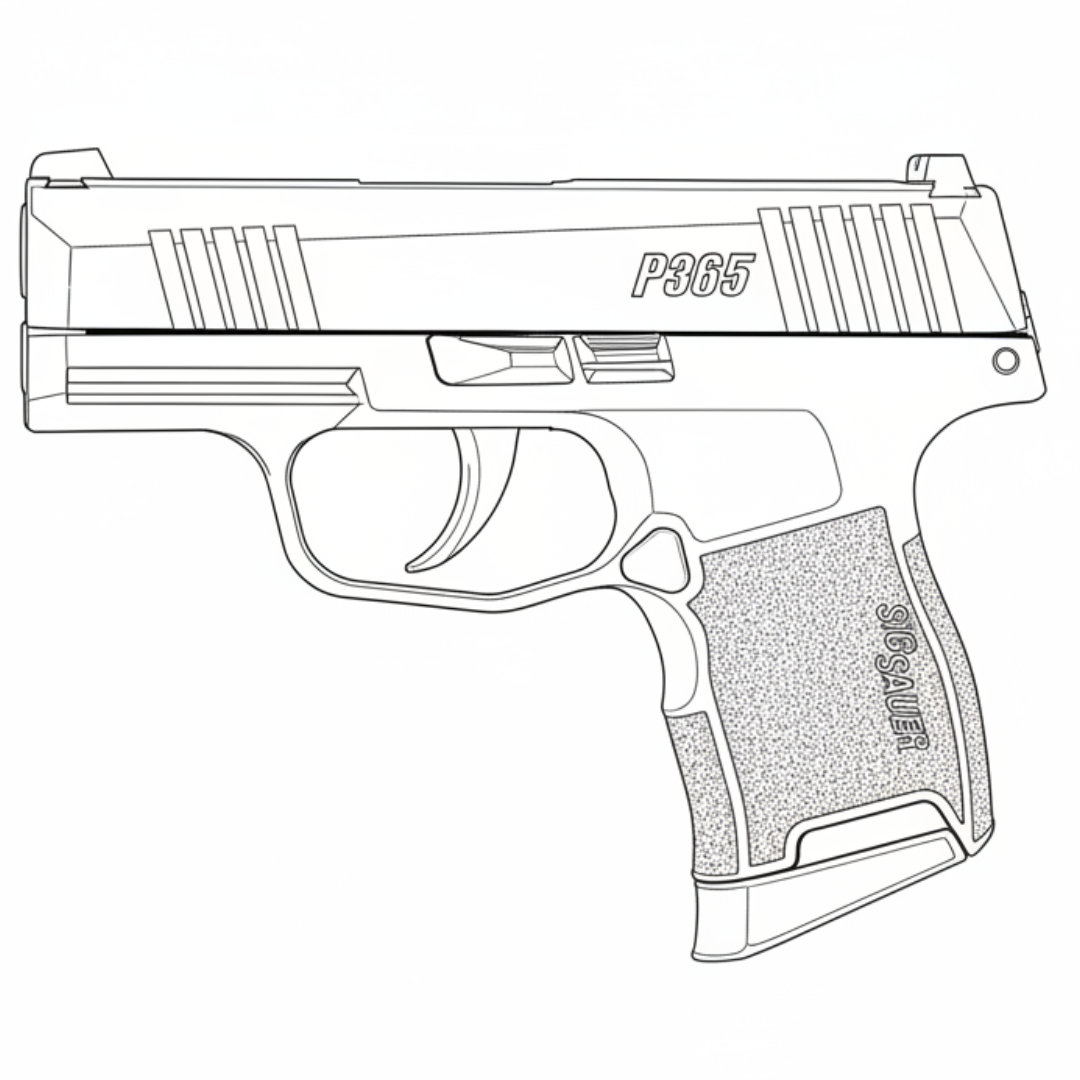 Sig 365 line drawing