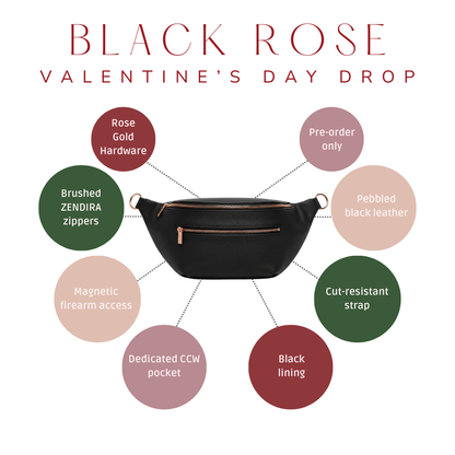 Zendira black rose color combo explainer image