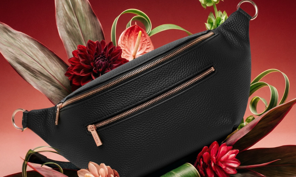 Zendira Saturday concealed carry bag in black rose