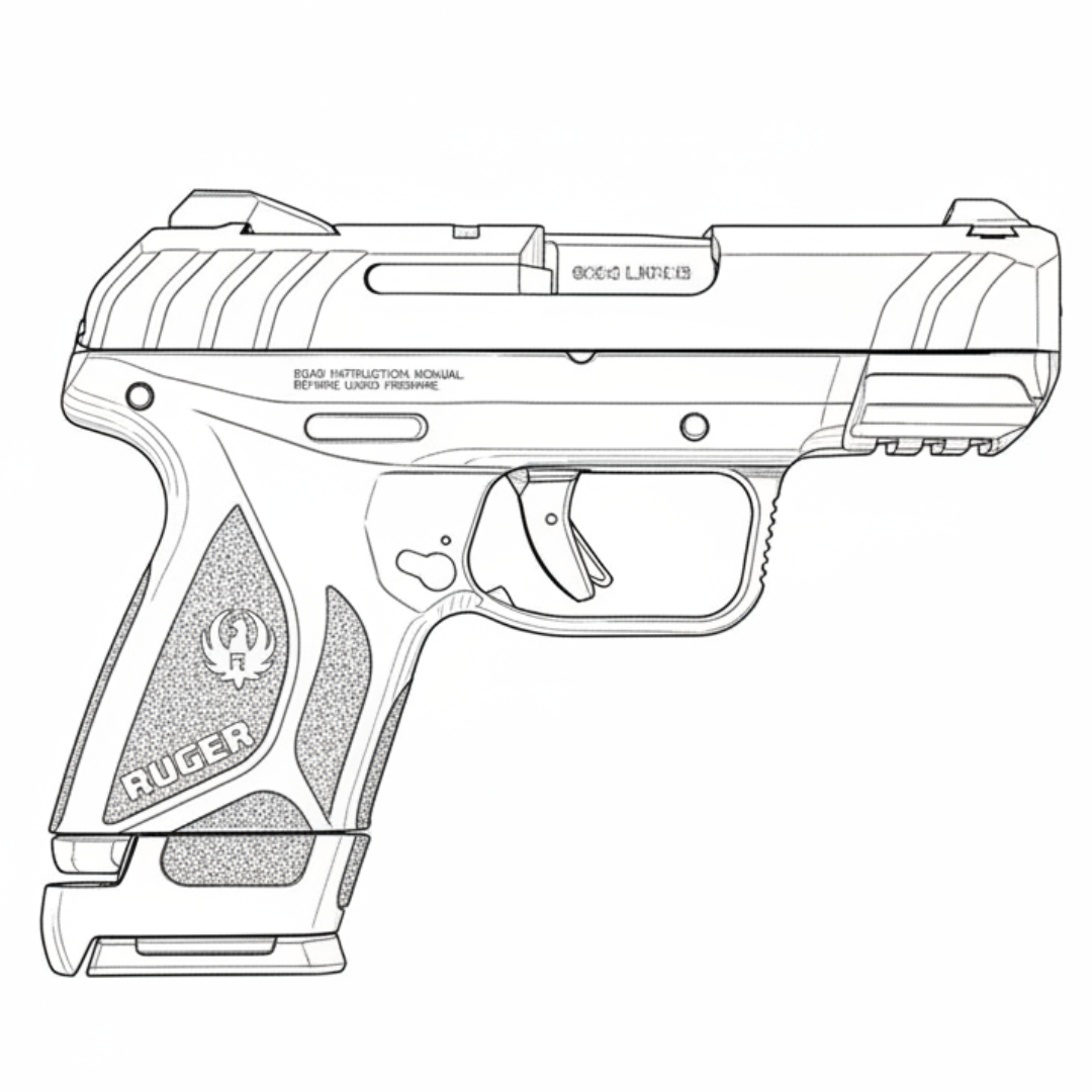 Ruger Security 9 Compact line drawing