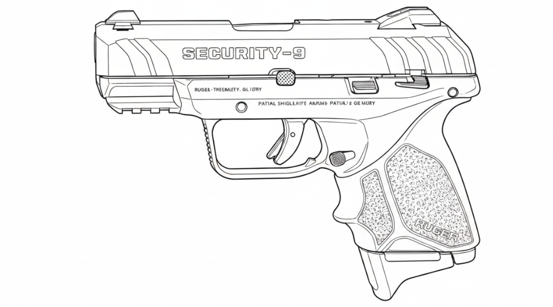 Ruger Security 9 line drawing