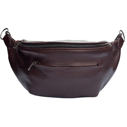 Zendira Saturday concealed carry crossbody in Chocolate leather