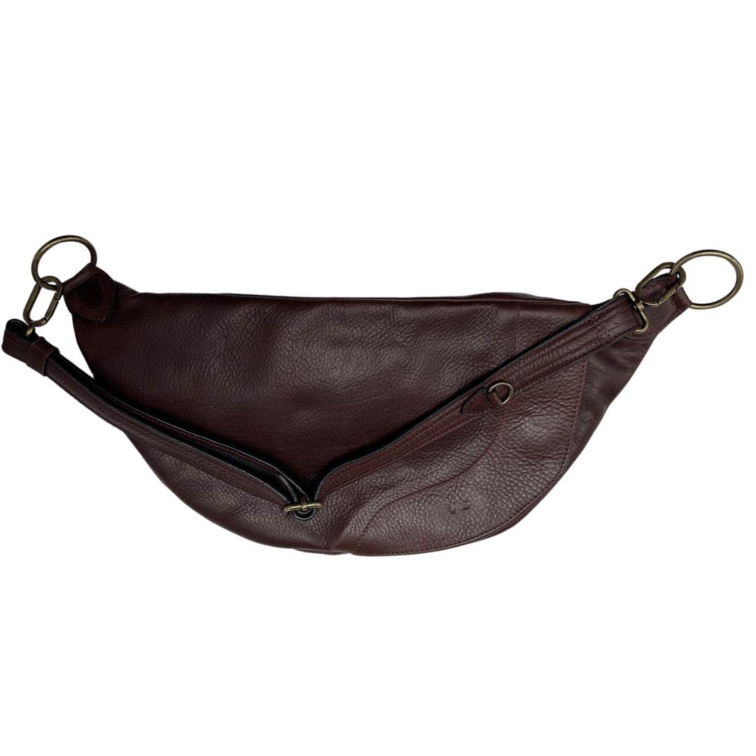 Back view of the Zendira Saturday crossbody bag designed for concealed carry