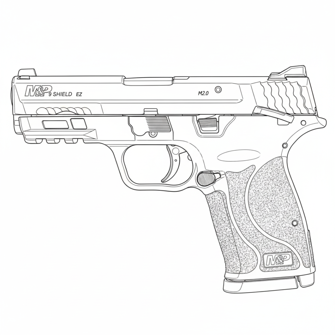 Shield EZ line drawing