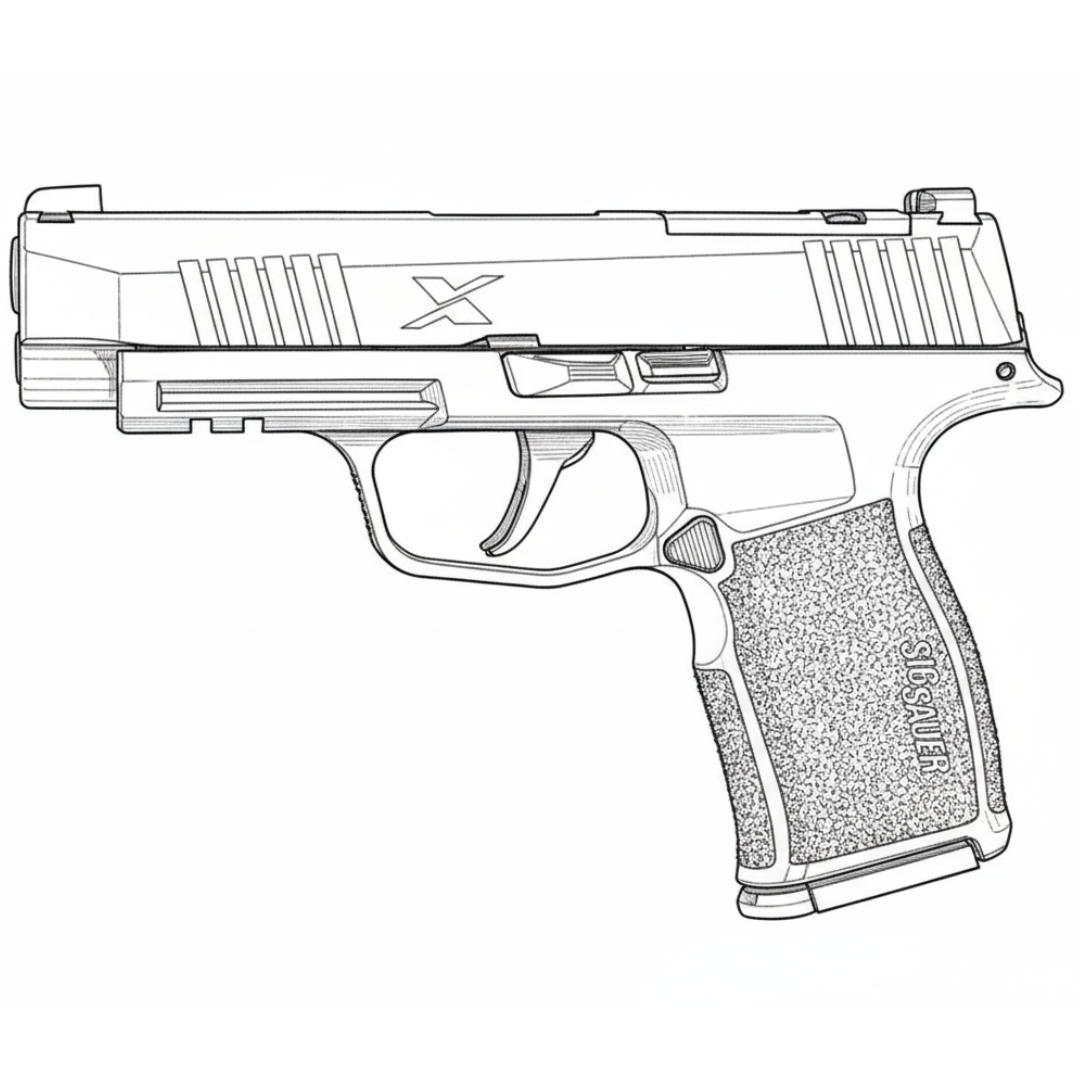 Sig 365 XL line drawing