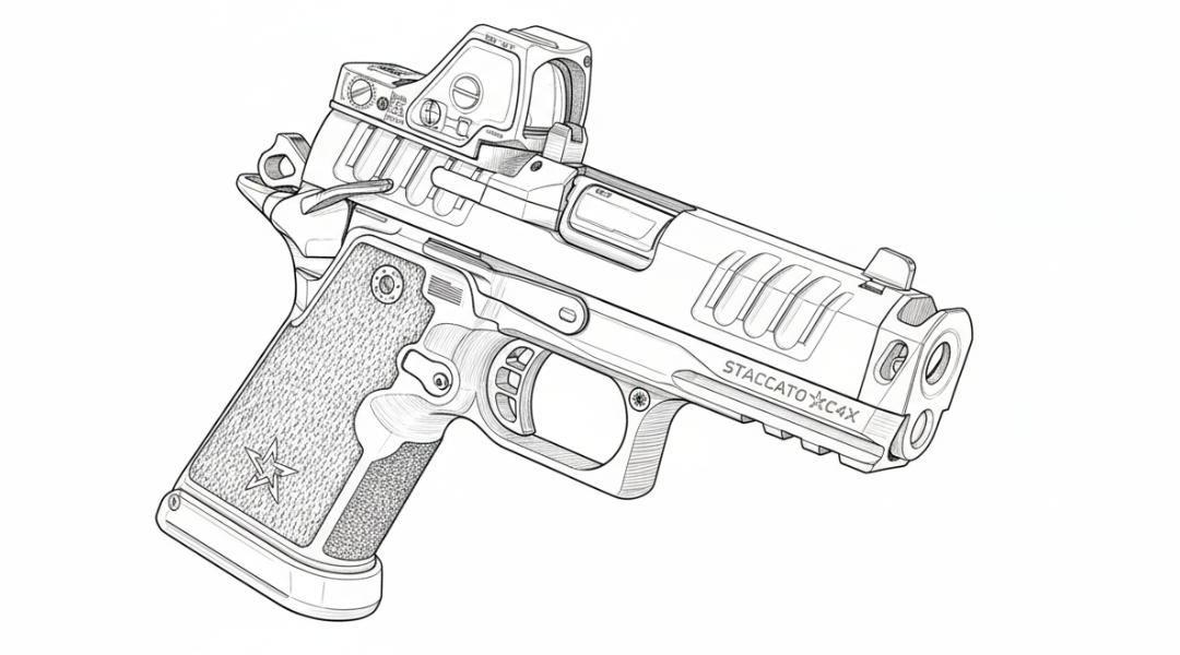 Line drawing of the C4X by Staccato