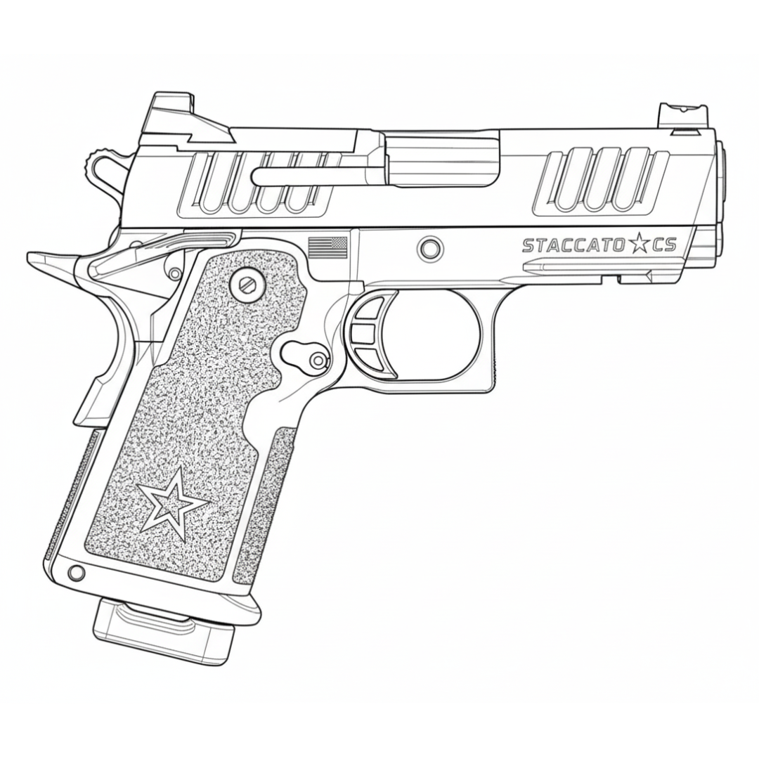 Staccato CS line drawing