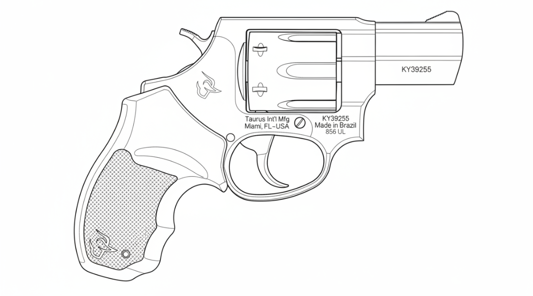 Taurus 856 line drawing